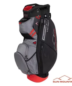 Sun Mountain Golf Sun Mountain 2023 C-130 Cart Bag - Black/Nickel/Red