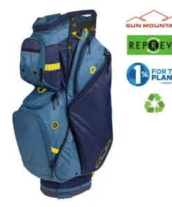 Sun Mountain Golf Sun Mountain 2023 Eco-Lite Cart Bag - Navy/Spruce/Spring