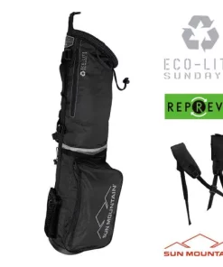 Sun Mountain Golf Sun Mountain 2023 Eco-Lite Sunday Bag - Black