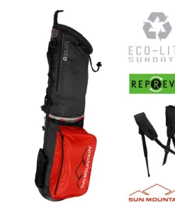 Sun Mountain Golf Sun Mountain 2023 Eco-Lite Sunday Bag - Black/Ember