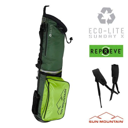 Sun Mountain Golf Sun Mountain 2023 Eco-Lite Sunday Bag - Green/Rush 3 Sun Mountain Golf Sun Mountain 2023 Eco-Lite Sunday Bag - Green/Rush