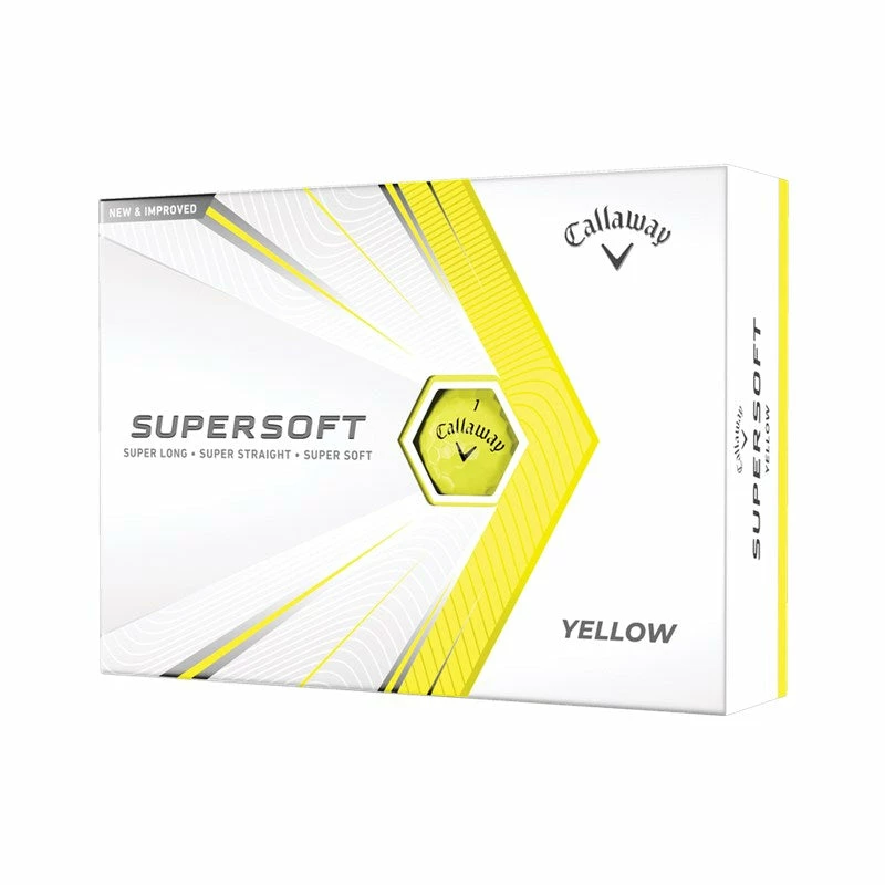 Callaway Supersoft Golf Balls Yellow 21 3 Callaway Supersoft Golf Balls Yellow 21