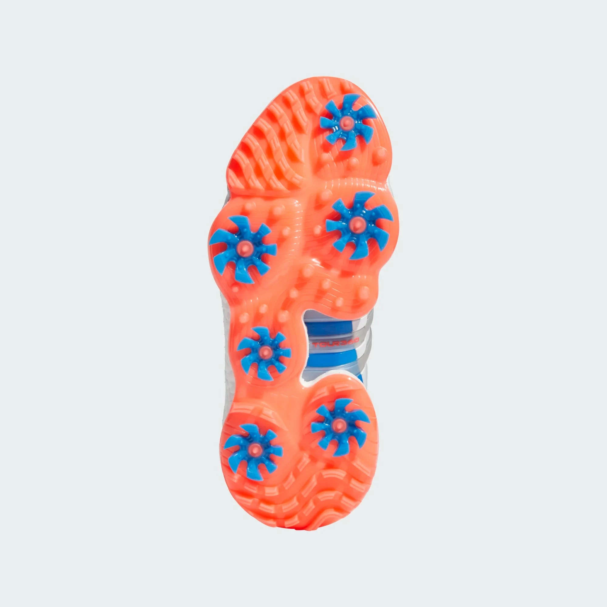 Adidas Tour 360 22 Ladies Golf Shoes - White/Silver/Turbo 5 Adidas Tour 360 22 Ladies Golf Shoes - White/Silver/Turbo - Image 3