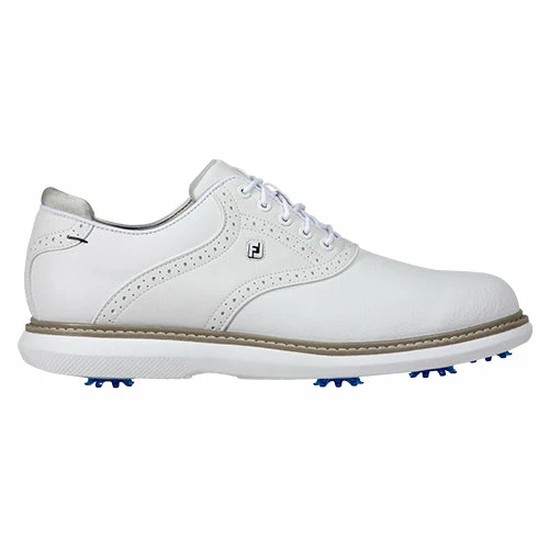 Footjoy Traditions Men's Golf Shoes - White 3 Footjoy Traditions Men's Golf Shoes - White