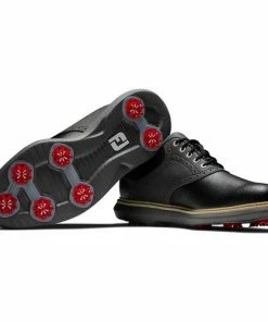Footjoy Traditions Men's Golf Shoes - Black 8 Footjoy Traditions Men's Golf Shoes - Black -Golf Clubs shop FJ 57904 05