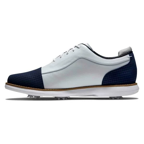 FootJoy Ladies FJ Traditions Shoes White - Navy 5 FootJoy Ladies FJ Traditions Shoes White - Navy - Image 3