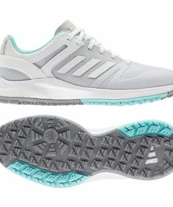 Adidas Ladies EQT Spike Less Shoes Cloud White - Acid Mint -Golf Clubs shop P FW6295ADIDASSHOESWHITEMINTLADIES 6 L