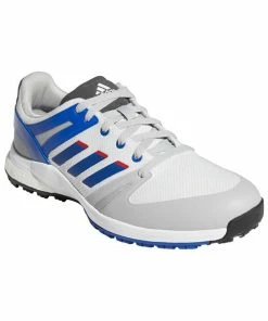 Adidas Gents EQT Spikeless Wide Fit Shoes Crew White - Blue -Golf Clubs shop P FW6306ADIDASSHOESWHITEBLUEGENTS 3 L