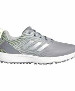 Adidas Ladies S2G Spikeless Lace Shoes Grey Three - Silver Met - Almost Lime