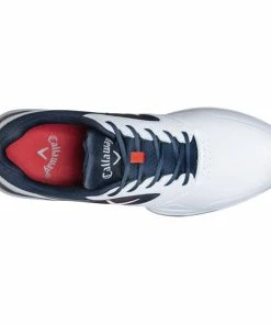 Callaway Gents Chev LS Shoes White - Navy - Red -Golf Clubs shop P M596146CALGENTSCHEVLSSHOESWHITENAVYRED 3 L