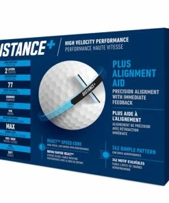 TaylorMade Distance + Golf Balls Dozen White -Golf Clubs shop TA21D0101001 2 L