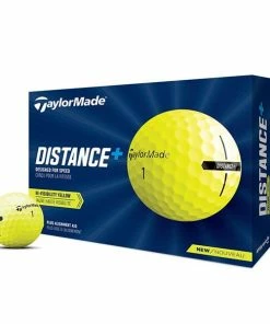 TaylorMade Distance + Golf Balls Dozen Yellow