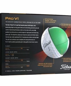 Titleist Pro V1 2023 Golf Balls Dozen White 9 Titleist Pro V1 2023 Golf Balls Dozen White -Golf Clubs shop TI23D0103001 4 L