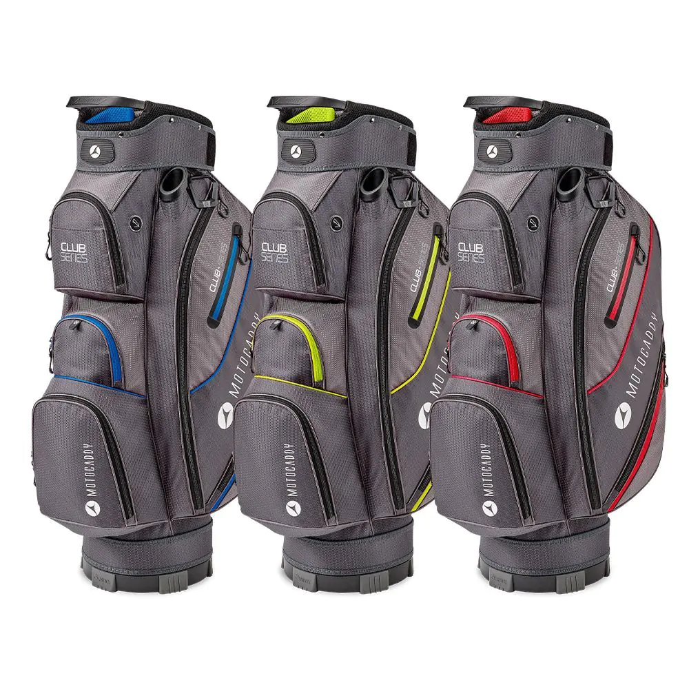 Motocaddy Golf Motocaddy Club Series Cart Bag 2022 - Charcoal/Red 3 Motocaddy Golf Motocaddy Club Series Cart Bag 2022 - Charcoal/Red