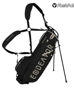 FastFold Endeavour 2 Golf Stand Bag - Black/Sand