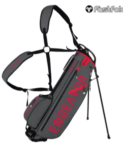 FastFold Endeavour 2 Golf Stand Bag - Charcoal/Red