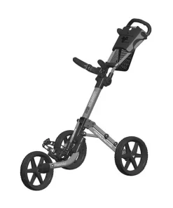 FastFold Mission 5.0 3 Wheel Golf Trolley - Matt Grey/Black