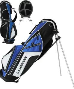 Go Golf Go Junior Stand Bag 66cm - Black/Royal