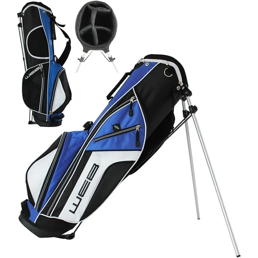 Go Golf Go Junior Stand Bag 76cm - Black/Royal 3 Go Golf Go Junior Stand Bag 76cm - Black/Royal