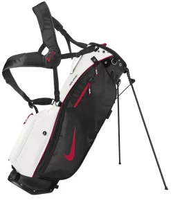 Nike Golf Nike Sport Lite Golf Bag - Platinum Tint/Black/Gym Red