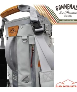 Sun Mountain Golf Sun Mountain 2023 Mid Stripe Stand Bag - White/Cadet/Brick -Golf Clubs shop sm23 mstr wcb6