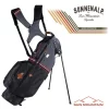 Sun Mountain Golf Sun Mountain 2023 Mid Stripe Stand Bag - Black/Gunmetal/Red -Golf Clubs shop sm 23 midstr bgr