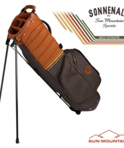 Sun Mountain Golf Sun Mountain 2023 Mid Stripe Stand Bag - Cabin/Umber/Wheat -Golf Clubs shop sm 23 midstr cuw2