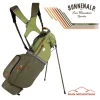 Sun Mountain Golf Sun Mountain 2023 Mid Stripe Stand Bag - Loden/Moss/Inferno -Golf Clubs shop sm 23 midstr lmi