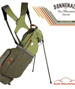 Sun Mountain Golf Sun Mountain 2023 Mid Stripe Stand Bag - Loden/Moss/Inferno