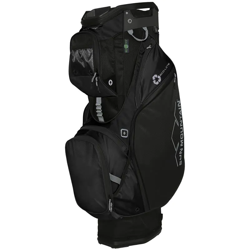 Sun Mountain Golf Sun Mountain 2022 Eco-Lite Cart Bag - Black 3 Sun Mountain Golf Sun Mountain 2022 Eco-Lite Cart Bag - Black