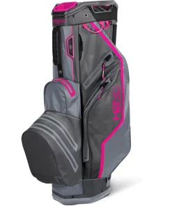 Sun Mountain Golf Sun Mountain 2022 H2NO Lite Waterproof Cart Bag - Gunmetal/Pink/Cadet