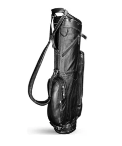 Sun Mountain Golf Sun Mountain Leather Cart Bag - Black/White