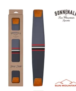 Sun Mountain Golf Sun Mountain 2023 Mid Stripe Strap - Black/Gunmetal/Red