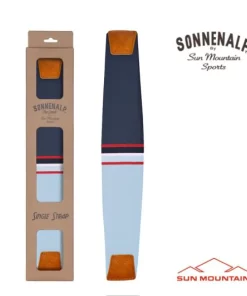 Sun Mountain Golf Sun Mountain 2023 Mid Stripe Strap - Frost/Navy/Red