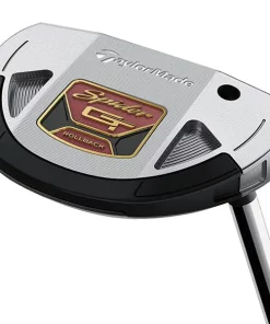 TaylorMade Golf Taylormade Spider GT Rollback Silver/Black Small Slant Putter 11 TaylorMade Golf Taylormade Spider GT Rollback Silver/Black Small Slant Putter -Golf Clubs shop spider gt rollback short slant putter sole view
