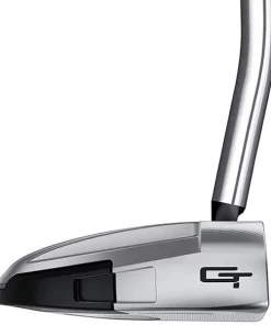 TaylorMade Golf Taylormade Spider GT Rollback Silver Single Bend Putter -Golf Clubs shop spider gt rollback single bend putter toe view