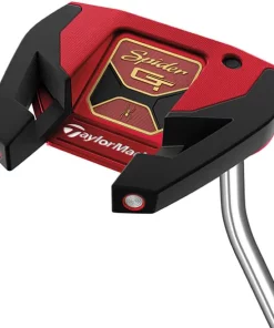 TaylorMade Golf Taylormade Spider GT Red Single Bend Putter -Golf Clubs shop spider gt single bend 7 red putter sole view