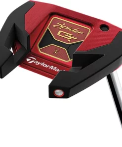 TaylorMade Golf Taylormade Spider GT Red Small Slant Putter 11 TaylorMade Golf Taylormade Spider GT Red Small Slant Putter -Golf Clubs shop spider gt small slant 3 red putter profile view
