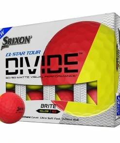 Srixon Q Star Divide Golf Balls - Yellow/Red