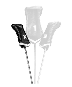 Sun Mountain Golf Sun Mountain Leather Chevron Headcover X - Black/White