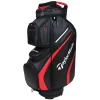 TaylorMade Golf Taylormade Deluxe Cart Golf Bag - Black/Red -Golf Clubs shop taylormade deluxe cart bag black red n78178 aslangolf