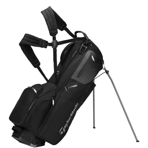 TaylorMade Golf Taylormade FlexTech Golf Stand Bag - Black/Slate -Golf Clubs shop taylormade flextech stand bag black slate n78264 aslangolf