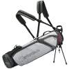 TaylorMade Golf Taylormade Quiver Pencil Stand Bag - Gray/White -Golf Clubs shop taylormade quiver bag grey white n77707 aslangolf 1