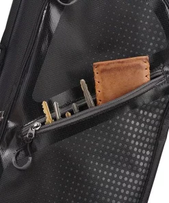 TaylorMade Golf Taylormade Quiver Pencil Stand Bag - Black -Golf Clubs shop taylormade quiver bag pocket view n77708 aslangolf