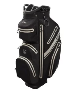 Wilson Golf Wilson Staff Exo Dry Cart Bag - Black/Black/Silver