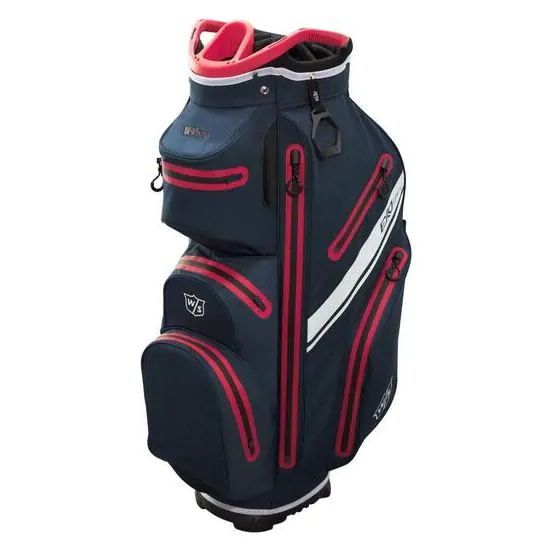 Wilson Golf Wilson Staff Exo Dry Cart Bag - Navy/White/Red 3 Wilson Golf Wilson Staff Exo Dry Cart Bag - Navy/White/Red